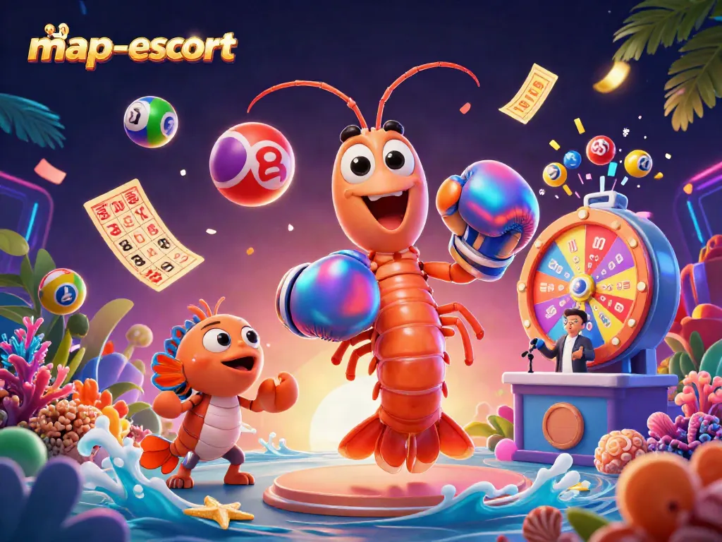 Engage with exciting casino adventures at map-escort, featuring vibrant lottery scenes and colorful game elements.