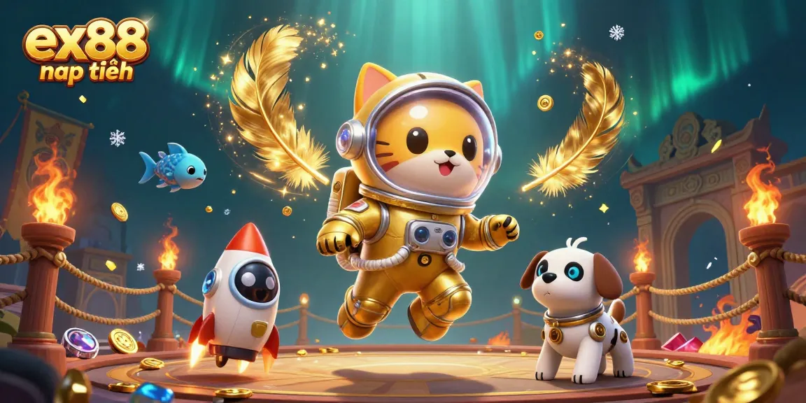 Engage in thrilling gambling adventures with ex88 nạp tiền amidst cosmic visuals.