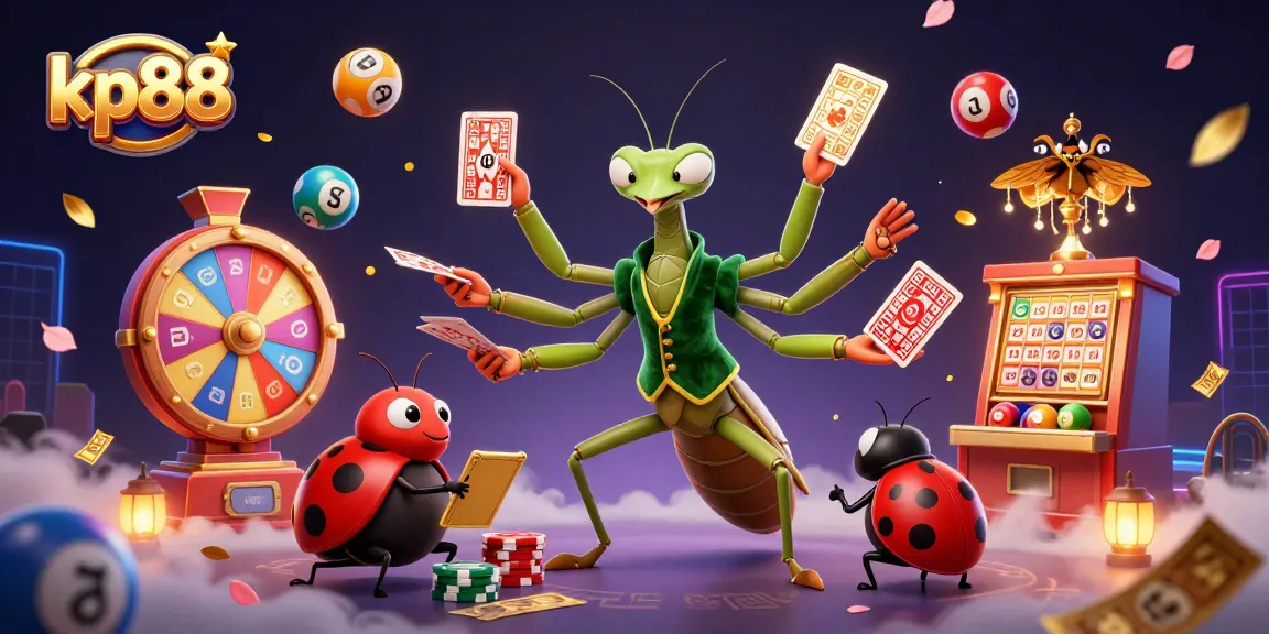 Experience exciting gameplay at kp88 with vibrant lottery elements and captivating casino characters.