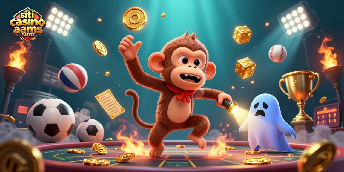Track the mischievous poltergeist monkey in the thrilling world of siti casino non aams, amidst golden coins and exciting elements.