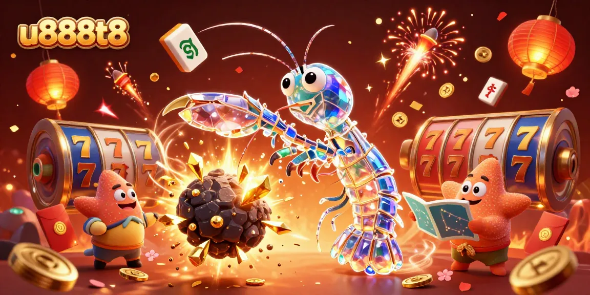 Experience thrilling jackpots with u888t8's galactic samurai battling for gold in this dynamic casino scene.